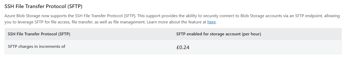 Becareful When Enabling SSH File Transfer Protocol (SFTP) support for Azure Blob Storage